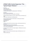 ATSSA Traffic Control Supervisor &lowbar;The Typical Project&lowbar; Module 7 