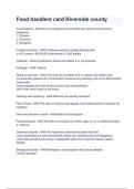 Food handlers card Riverside county