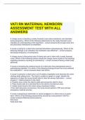 VATI RN MATERNAL NEWBORN ASSESSMENT TEST WITH ALL ANSWERS