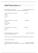 SOAP Notes &lpar;Exam 1&rpar;Questions And Answers Well Elaborated&sol;2024&period;