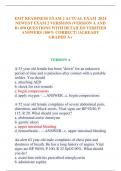 EMT READINESS EXAM 2 ACTUAL EXAM 2024  NEWEST EXAM 2 VERSIONS &lpar;VERSION A AND  B&rpar; 450 QUESTIONS WITH DETAILED VERIFIED  ANSWERS &lpar;100&percnt; CORRECT&rpar; &sol;ALREADY  GRADED A&plus;