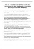 VATI PN COMPREHENSIVE PREDICTOR 2020 FORM B GREEN LIGHT EXAM QUESTIONS AND ANSWERS &lpar;VERIFIED ANSWERS&rpar;