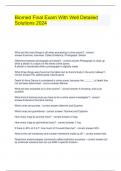 Biomed Final Exam With Well Detailed Solutions 2024