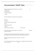 Documentation "SOAP" Note Prep Exam Questions And Answers All Correct&sol;2024&period;