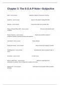 Chapter 3&colon; The S&period;O&period;A&period;P Note&mdash;Subjective Review Questions With Explanations Of Answers Graded A&plus;&sol;2024&period;