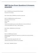 NMP Review Exam Questions & Answers 2024&sol;2025