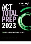 Kaplan Test Prep  ACT Total Prep 2023/2024: 2,000+ Practice Questions + 6 Practice Tests