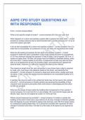 ASPE CPD STUDY QUESTIONS AH WITH RESPONSES