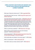 CIBTAC ANATOMY AND PHYSIOLOGY NEWEST 2024  ACTUAL EXAM COMLETE 200 QUESTIONS ND  CORRECT ANSWERS