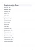 Respiratory Lab Exam with 100&percnt; correct answers