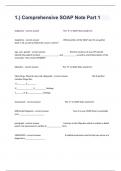 1&period;&rpar; Comprehensive SOAP Note Part 1 Exam Practice Questions With 100&percnt; Verified Answers Guaranteed Success&sol;2024&period;