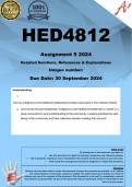 HED4812 Assignment 5 (COMPLETE ANSWERS) 2024 - DUE 30 September 2024