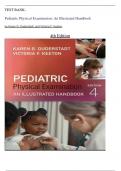 Test Bank- Pediatric Physical Examination: An Illustrated Handbook 4th Edition (Karen G. Duderstadt, 2025) Latest Edition|| All  Chapters