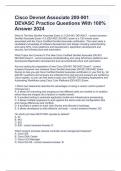 Cisco Devnet Associate 200-901 DEVASC Practice Questions With 100% Answer 2024