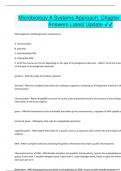 Microbiology A Systems Approach Chapter 9 Correct Answers Latest Update 