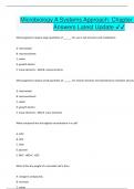 Microbiology A Systems Approach Chapter 7 Correct Answers Latest Update 