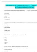 Microbiology A Systems Approac Chapter 7 Correct Answers Latest Update 