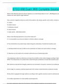 STCO 658 Exam With Complete Solutions 