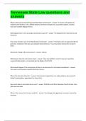 Tennessee State Law questions and answers&period;