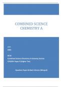 OCR 2023 GCSE Combined Science Chemistry A Gateway Science J250/09: Paper 9 (Higher Tier) Question Paper & Mark Scheme (Merged)