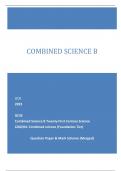 OCR 2023 GCSE Combined Science B Twenty First Century Science J260/04: Combined science (Foundation Tier) Question Paper & Mark Scheme (Merged)