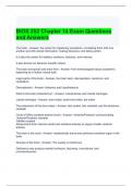 BIOS 252 Chapter 14 Exam Questions and Answers 100&percnt; correct