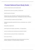 Prostart National Exam Study Guide Questions and Answers 