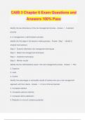 CAIB 3 Chapter 6 Exam Questions and Answers 100% Pass