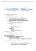 NURS 3366&vert;NURS 3366 PATHO EXAM TWO  QUESTIONS AND CORRECT VERIFIED ANSWERS  2023-2024 UPDATE A GRADED&vert;NEW&excl;&excl;