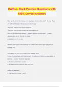 CAIB 4 - Book Practice Questions with 100% Correct Answers