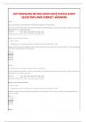 DCF MODELING RETAKE EXAM 2024&vert; ACTUAL EXAM  QUESTIONS AND CORRECT ANSWERS
