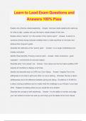 Learn to Lead Exam Questions and Answers 100% Pass