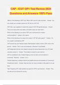 CAP - ICUT OP1 Test Review 2024 Questions and Answers 100% Pass