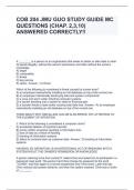 COB 204 JMU GUO STUDY GUIDE MC QUESTIONS (CHAP. 2,3,10) ANSWERED CORRECTLY!!