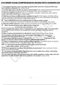 NYS NREMT EXAM COMPREHENSIVE REVIEW WITH ANSWERS #29