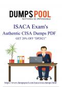 Unlock Success in the ISACA CISA Exam with DumpsPool Authentic Dumps