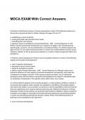 MOCA EXAM With Correct Answers
