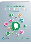 SOLUTION MANUAL FOR MANAGERIAL ACCOUNTING 5TH CANADIAN EDITION BY KAREN BRAUN, WENDY TIETZ, LOUIS BEAUBIEN