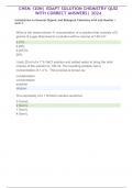CHEM 120N&vert; EDAPT SOLUTION CHEMISTRY QUIZ WITH CORRECT ANSWERS&vert; 2024