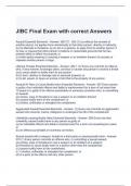 JIBC Final Exam with correct Answers 100%