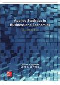 SOLUTION MANUAL FOR APPLIED STATISTICS IN BUSINESS AND ECONOMICS 7TH EDITION DAVID DOANE, LORI SEWARD