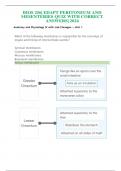 BIOS 256&vert; EDAPT PERITONEUM AND MESENTERIES QUIZ WITH CORRECT ANSWERS&vert; 2024