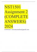 NST1501 Assignment 2 (COMPLETE ANSWERS) 2024