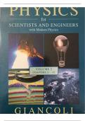 SOLUTION MANUAL FOR PHYSICS FOR SCIENTIST AND ENGINEERS WITH MODERN PHYSICS (VOLUME 2) 5TH EDITION (GLOBAL EDITION) BY DOUGLAS C GIANCOLI