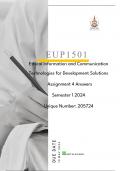 EUP1501 Assignment 04 Answers Semester 1 2024