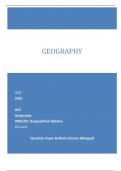 OCR 2023 GCE Geography H081/02: Geographical debates AS Level Question Paper & Mark Scheme (Merged)