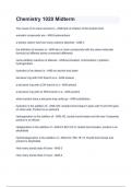 Chemistry 1020 Midterm