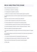 BCLE 2000 PRACTICE EXAM