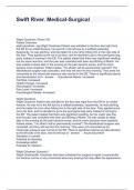 Swift River&period; Medical-Surgical Questions and Answers 100&percnt; Solved