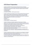 CCS Exam Preparation